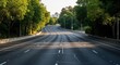 © DEDI - Serene Highway Vista with Lush Greenery and Distant Cityscape