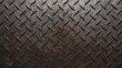 © SunNature - Rusty diamond plate metal texture background, industrial, grunge, weathered steel surface