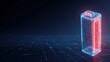© Anca - An animated digital battery with a low charge state, emanating a glowing energy, represents energy depletion and power concerns. ..Created with Generative AI, not depicting real subjects.