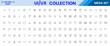 © Amna's Studio - UI UX mega editable icon set with interface elements, dashboard, mobile app and web design symbols modern outline vector collection