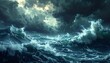 © Jessica - Dramatic Ocean Storm with Crashing Waves and Dark Clouds.