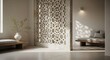 © dawet - Modern Interior Design with Decorative Screen and Natural Light.