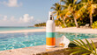 © AI Entertainment - Spray solare su spiaggia tropicale