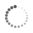 © Nataliia - Circular loading indicator with grey bars rotating