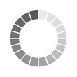© Nataliia - Circular loading indicator with grey bars rotating