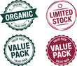 © MDMAHBUBUR - Organic and Value Pack Stamp Set