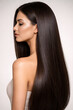 © Pradnya147 - Woman flaunting strong silky shiny hair after dry shampoo, leave in conditioner, hair serum, oil, spa mask, heat protectant spray, keratin, hair botox, protein therapy, straightening, smoothening