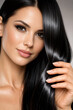 © Pradnya147 - Woman flaunting strong silky shiny hair after dry shampoo, leave in conditioner, hair serum, oil, spa mask, heat protectant spray, keratin, hair botox, protein therapy, straightening, smoothening