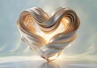 © GOPALKUMAR - heart shape made of gold  AI generated