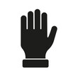 © gentle studio - Raised Student Hand Solid Icon. School Participation, Question Gesture, And Classroom Attention Silhouette Symbol. Isolated Vector Illustration