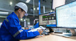 © reewungjunerr - Engineer working at control room,Manager control system,Technician man monitoring program from a lot of monitor