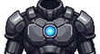 © Sanstive Footage - Detailed Pixel Art Futuristic Sci-Fi Armor Suit.