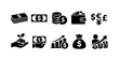 © BlaBla Car - Collection of financial icons representing money, growth, and investment opportunities