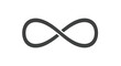 © musa - Dark gray infinity symbol on a clean white background