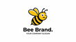 © Jinhong - A cheerful cartoon bee with a friendly expression, symbolizing a brand's joyful and inviting nature, ideal for products related to honey or sustainability.