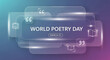 © Digital-Tech - World Poetry Day Layered Glass Panels with Book Icons