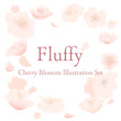 © atelier eureka - ふわふわ桜の花びらイラストセット / Fluffy Cherry Blossom Illustration Set