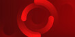 © Marsub - Abstract red banner background. Glowing geometric shapes graphic design. Round elements. Futuristic circle shapes.