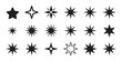 © MOHAMMAD - Sparkle star icons. Shine icons. Stars sparkles vector. Bright sparkle, star sparkle, shiny flash star. Star shine sparkle icon set