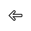 © Bale - Minimalist Left Arrow Icon for Navigation and Directional Symbols
