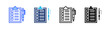 © Kholifah rokhman - Task Multi Style Icon Set Vector