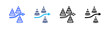 © Kholifah rokhman - Obstacle Multi Style Icon Set Vector