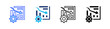 © Kholifah rokhman - Burndown Chart Multi Style Icon Set Vector