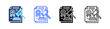© Kholifah rokhman - Legal Documents Multi Style Icon Set Vector
