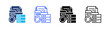 © Kholifah rokhman - Backup Multi Style Icon Set Vector