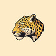 © katasandimasuk - Majestic Jaguar Head Profile Illustration with Intense Gaze.
