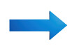 © Krtola  - Blue three dimensional arrow pointing right indicating direction, navigation, next step, progress, or forward movement