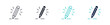 © Masuda Akthar - Edit pencil icon set, writing or content creation symbol, outline and solid style. Vector illustration.