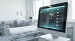© Nathan - Medical monitor displaying vital signs in a hospital room.
