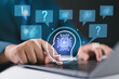 © Nirusmee - AI hallucinations and incorrect outputs concept with businessman using generative AI on laptop, representing false information, fabricated content, and risks in AI-generated results.