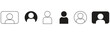 © Neo Ahad - User icon of vector collection.black and white background user icon set.