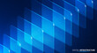 © Hilch - Abstract blue digital infrastructure. Layered transparent glass blocks create futuristic technology background. Isometric design for data network, cloud computing, AI, business. Clean system concept.