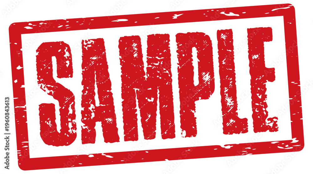 Red Example Stamp Image Sample red rubber stamp isolated Stock Vector | Adobe Stock