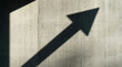 © tecko99d - Black arrow pointing up on wall.