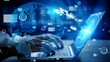 © Saudia Corporation - Futuristic robot artificial intelligence enlightening AI technology concept