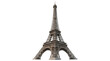 © Elzayady - Eiffel Tower isolated on white background, iconic iron lattice landmark of Paris, historic French monument and architectural tourist attraction