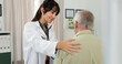 © peopleimages.com - Woman, doctor and heart beat with senior patient for healthcare checkup or visit in hospital. Female person, health worker or cardiologist listening with stethoscope for elderly client or examination