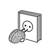 © Saba - Conceptual vector illustration of a human brain plugged into a book, knowledge and education power icon