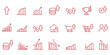 © Hike studio 4 - Increase and Decrease icon set. Contains Related to stock market, profit, launch, Increase, Decrease, Growth, Fall, up, down, Etc. Fully Editable. Vector