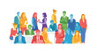 © Subrim - Diverse Business Team Collaboration: Modern Flat Design Illustration of Professionals Networking & Working Together