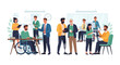 © David - Diverse & Inclusive Business Team Collaborating in a Modern Office Environment