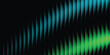 © Faisol - Dark green blue neon gradient ribbed glass. Vector ribbed glass texture background, Smooth layering