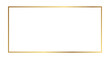 © Pixrow - Elegant gold rectangle outline frame for certificate, invitation, poster, banner and presentation layout