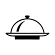 © mintahaz309 - Covered food platter icon - catering, meal service, restaurant dish, gourmet dining vector graphic, food and drink