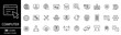 © stoker - Internet computer web icons . Cyber security, internet connection, searching, data security, cloud network. Editable stroke. Vector illustration.