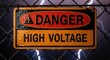 © Flowers - Danger High Voltage Sign Warning.